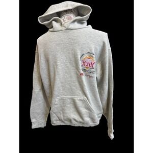 Women's RARE Vintage 1995 Super Bowl Hoodie size L. 49ers v Chargers.